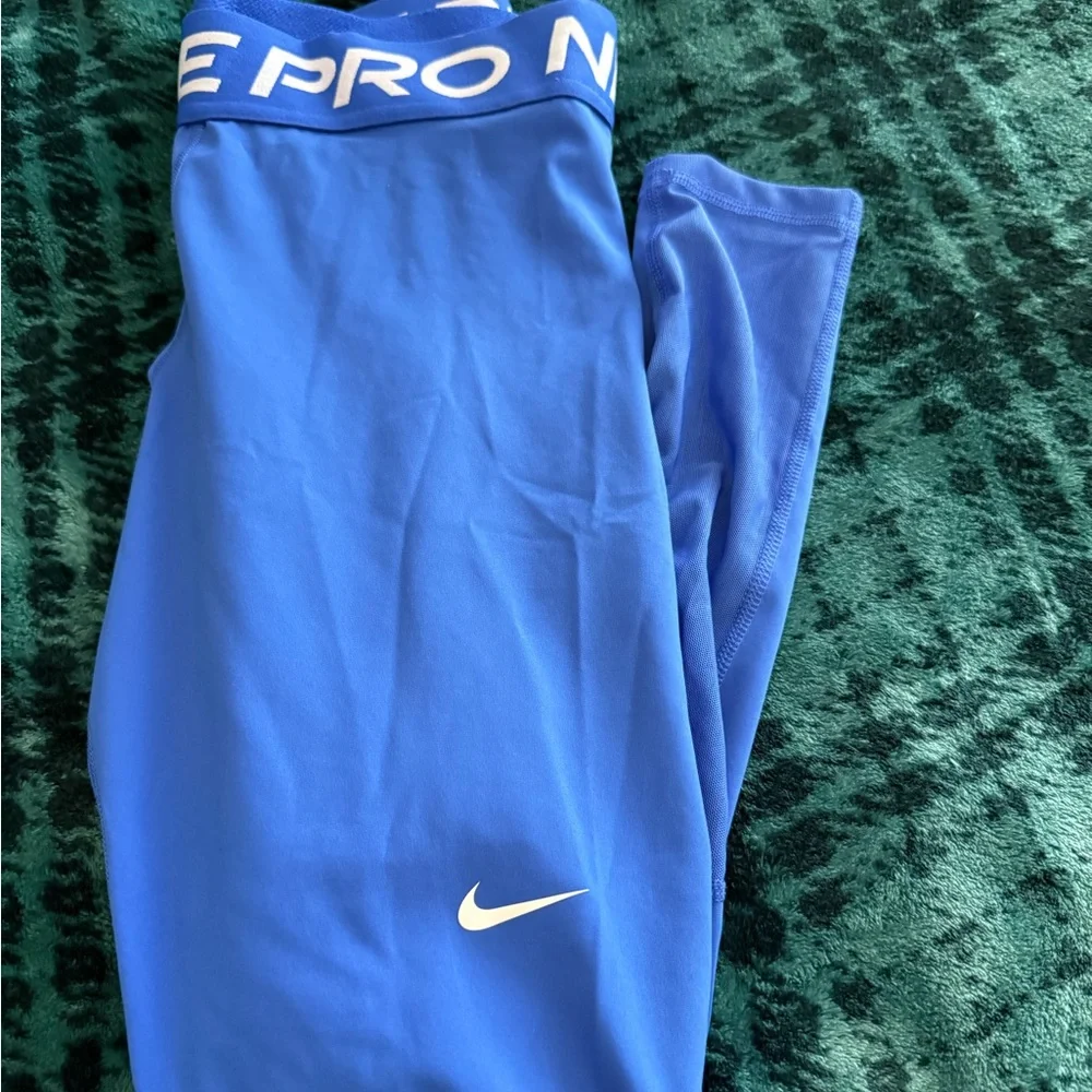Nike Blue Dri-FIT Pro Athletic Leggings - Picture 2 of 3